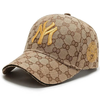 Letter Embroidery Baseball Cap Fashion Men's and Women's Travel Curved Brim Duck Tongue Outdoor Leisure Sunshade Hat Ball Caps