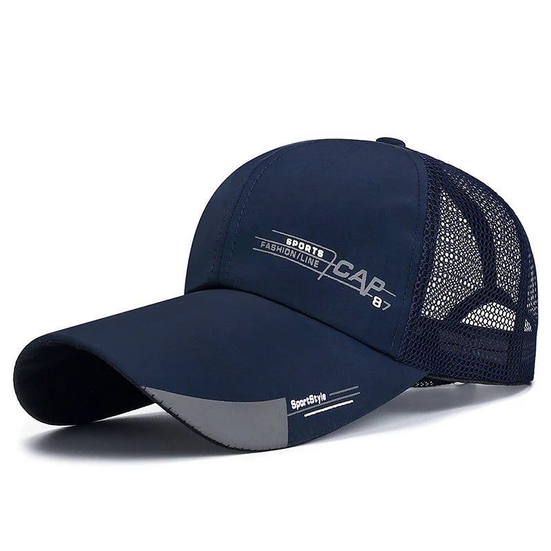 Outdoor Sunscreen Sports Men's Caps Fashion Canvas Unisex Baseball Caps Simple Design Extended Brim Snapback Caps For Men Women