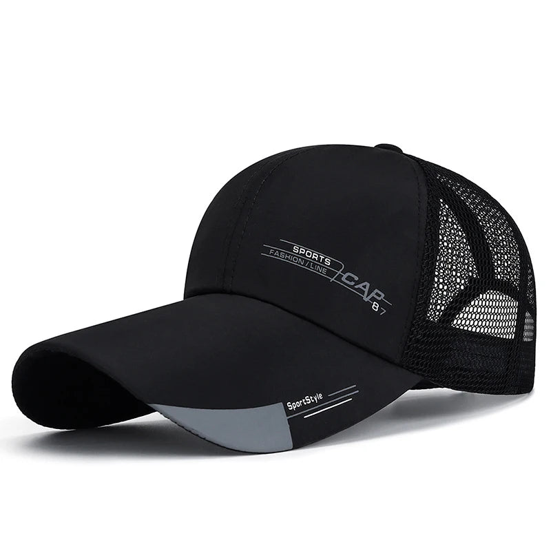 Outdoor Sunscreen Sports Men's Caps Fashion Canvas Unisex Baseball Caps Simple Design Extended Brim Snapback Caps For Men Women