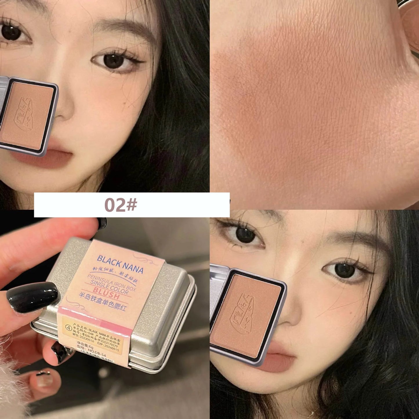 Peninsula Iron Box Blush 4 colors Drunken Rose Cheek Blusher Powder Matte Apricot Rouge Contour Palette Natural Face Makeup