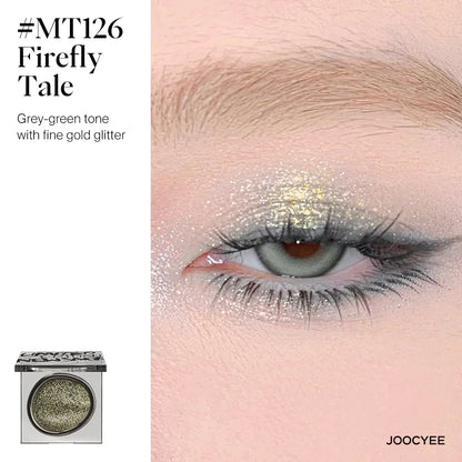 JOOCYEE Eyeshadow Single Long-lasting Natural Easy to blend High-pigmented Diamond shimmering Eyeshadow Black Blue
