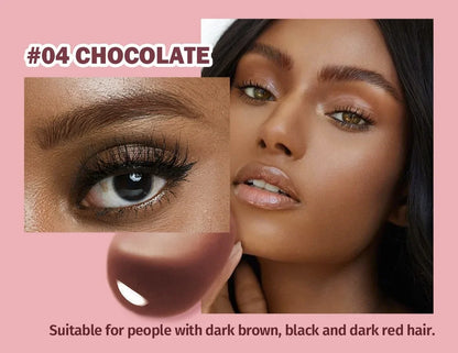 ELNO 3D Wild Eyebrow Pencil Microblading Eyebrow Tint Pen Square Angled Brush Brow Dye Cream Anti-smudge Waterproof Multifunction