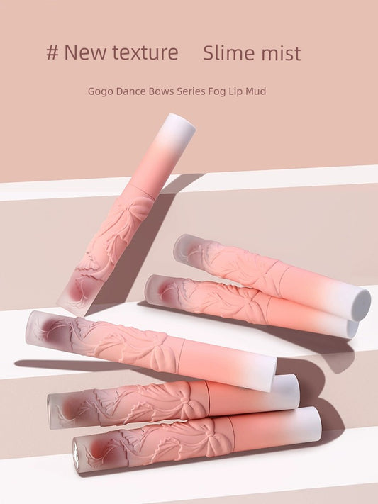 Gogo Dance Velvet Matte Relief Bows Lip Mud