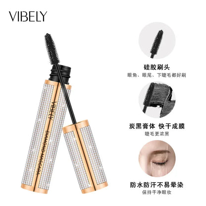 New 4D Silk Fiber Lash Mascara Waterproof VIBELY 3d Mascara For Eyelash Extension Black Thick Lengthening Eye Lashes Cosmetics