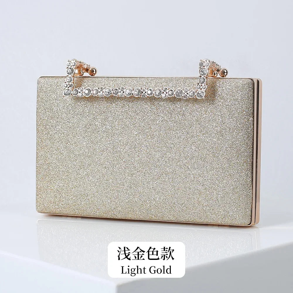 Diamond Party Evening Clutch Bags Small Luxury Cross Body Purses Bride Wedding Wallet With Chain Dinner Handbags For Women
