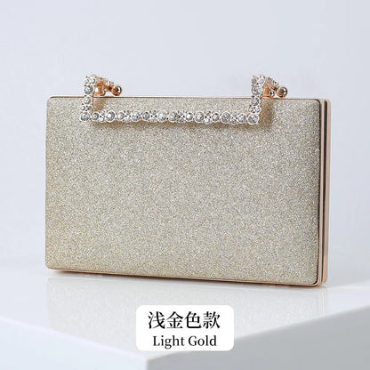 Diamond Party Evening Clutch Bags Small Luxury Cross Body Purses Bride Wedding Wallet With Chain Dinner Handbags For Women