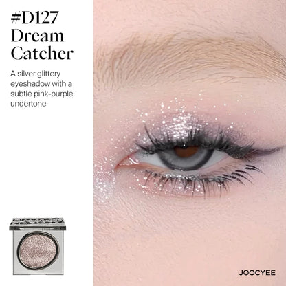 JOOCYEE Eyeshadow Single Long-lasting Natural Easy to blend High-pigmented Diamond shimmering Eyeshadow Black Blue
