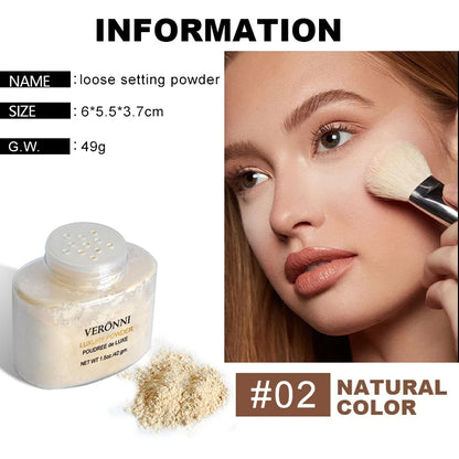 Loose Powder Can Reduce Pores and Fine Lines, With a Long-lasting Matte Effect and Natural Facial Makeup Powder