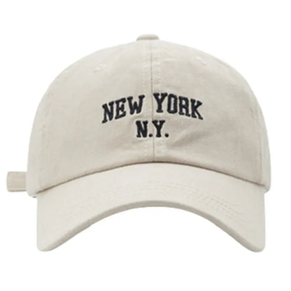 Fashion NEW YORK Letter Cap for Women Men's Baseball Cap Sports Sun Hat Kpop Soft Snapback Retro Hip-Hop Cotton Hats