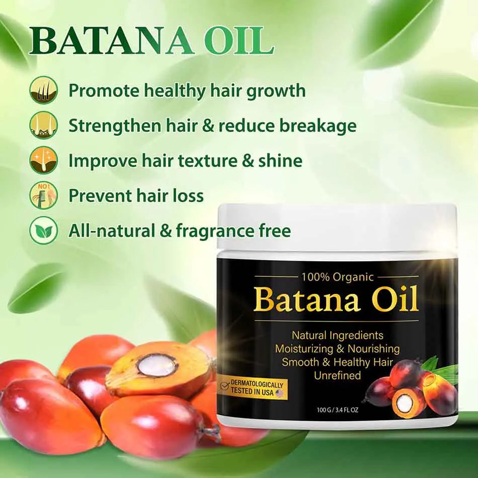 Natural 100% Pure Batana Oil For Hair Growth Batana Oil Butter Hair Mask From Honduras Hair Loss Treatment