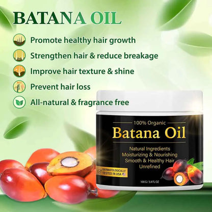 Natural 100% Pure Batana Oil For Hair Growth Batana Oil Butter Hair Mask From Honduras Hair Loss Treatment