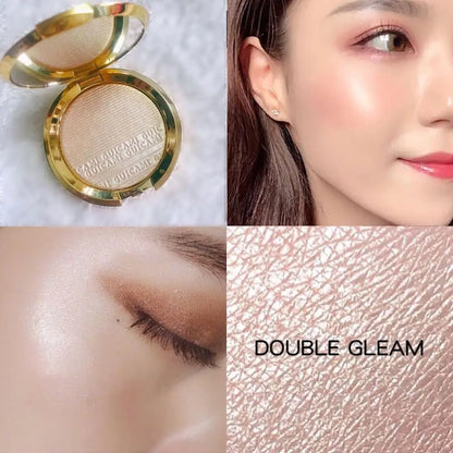 GUICAMI Shimmer Powder Highlighter Palette Base Illumination Highlight Face Contour Cosmetics Eyes Palette Bronzer