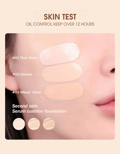 O.TWO.O Air Cushion BB Cream Colors Fuller Coverage Waterproof Long-lasting Concealer Cushion Compact Face Makeup