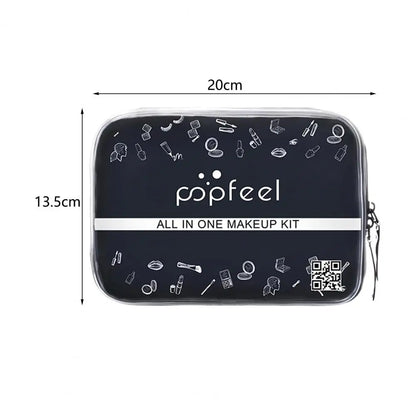 25Pes/Set Liquid Foundation  Complete   Makeup Set Women Fashion Cosmetic Bag