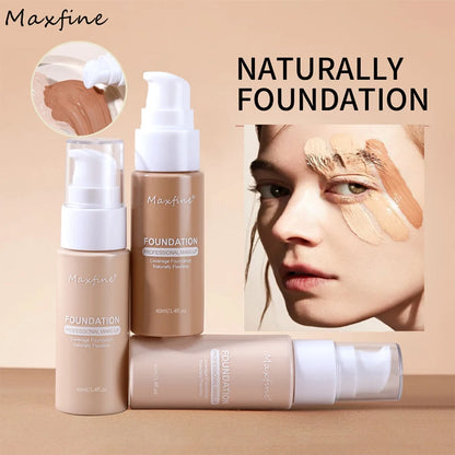 Face Liquid Foundation Cream Effective Concealer Waterproof Sweat-resistant Makeup Full Coverage Base Professional Cosmetic