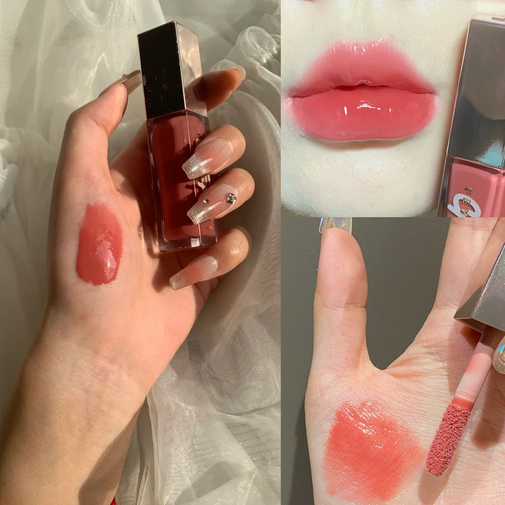 FB Gloss Bomb Cream Color Drip Lip Cream Heat Liquid Lipstick Hydrating Plumping Long Lasting Lip Gloss Lip Makeup for Women 9ml