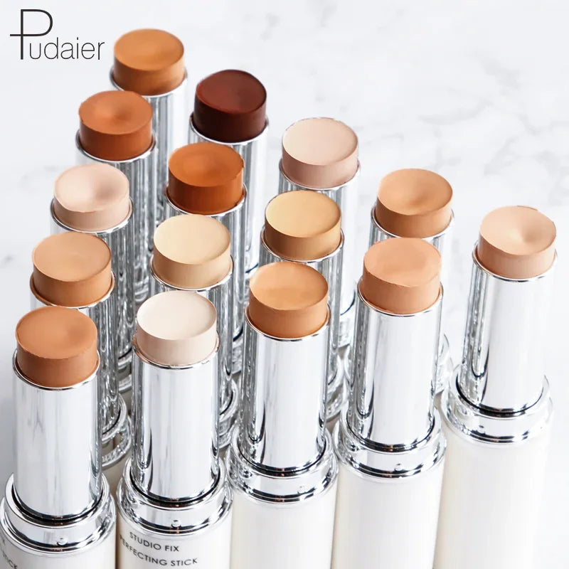 Pudaier Highlighter Face Concealer Foundation Cream Make Up Corrector Stick Cover Dark Circle makeup concealer Pencil