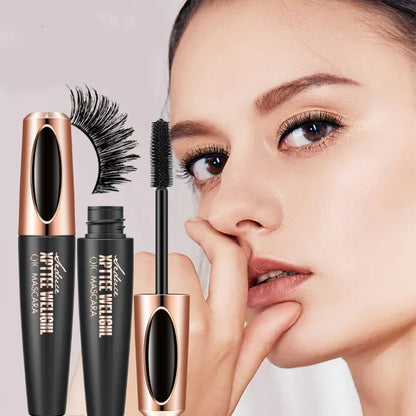 4D Silk Fiber Lash Mascara Eyelash Extension Thick Curling Non-smudge Waterproof Natural Lengthening Lasting Cosmetics Makeup