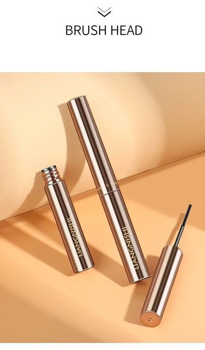 Silk Fiber Matte Mascara Makeup Ultra-Fine Brush Lengthens Eyelashes Waterproof Fast Dry Brown Black Curling Mascara Cosmetic