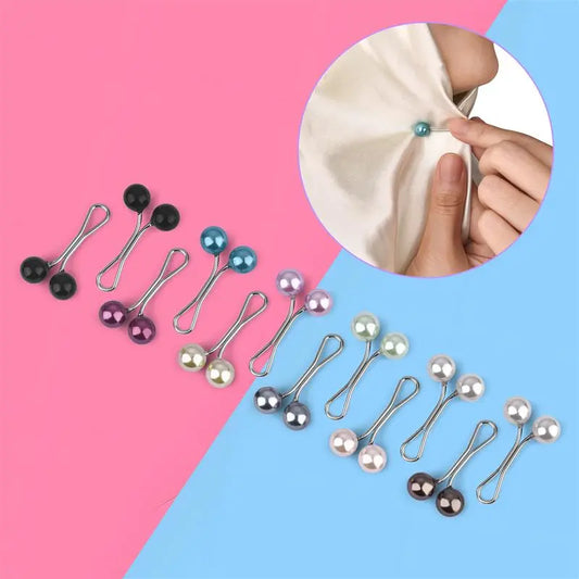 Imitation Pearls Women Shawl Scarf Lady Scarves Brooch Pins