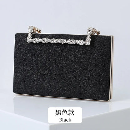 Diamond Party Evening Clutch Bags Small Luxury Cross Body Purses Bride Wedding Wallet With Chain Dinner Handbags For Women