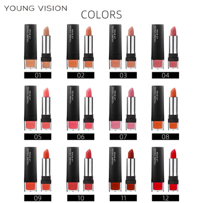 YOUNG VISION 6 pcs /set matte lipstick set non stick cup lipstick velvet moisturizing lipstick