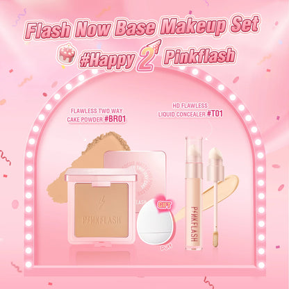 PINKFLASH 2 Anniversary Full Makeup Sets Waterproof Liquid Lipstick Face Concealer Eyeshadow Palette Mascara Eyebrow Cosmetics