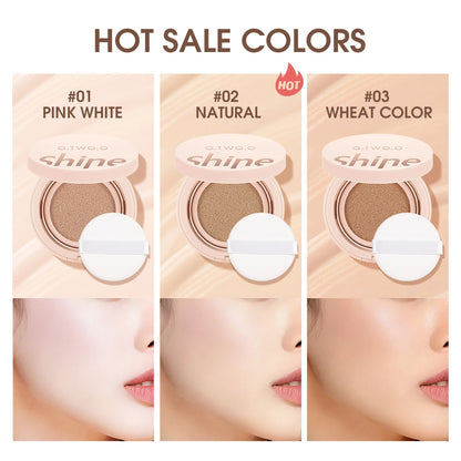 O.TWO.O Air Cushion BB Cream Colors Fuller Coverage Waterproof Long-lasting Concealer Cushion Compact Face Makeup