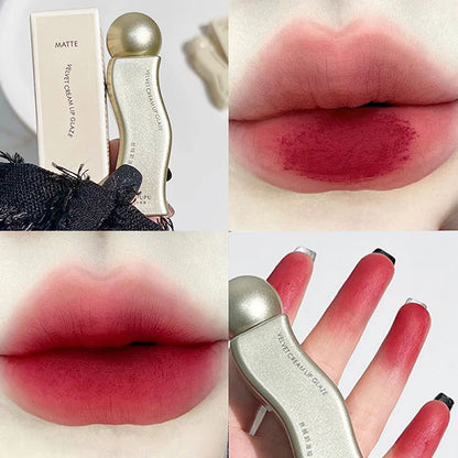 Cream velvet lip glaze matte does not fade long-lasting low saturation day touch lip glaze lip mud lipstick