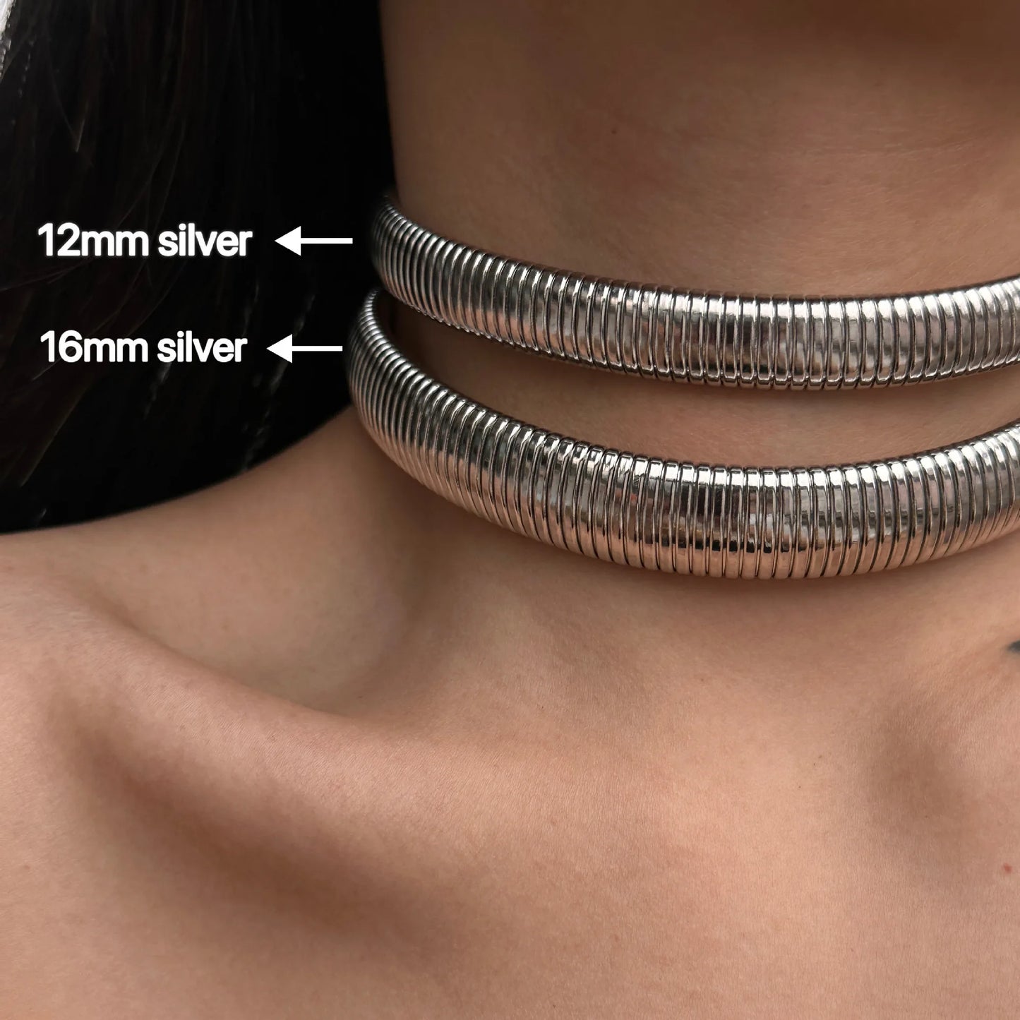 18k Gold Plated Titanium Steel Necklaces Vintage Gypsy Elastic Choker For Women Girls Fashion Aesthetic Jewelry