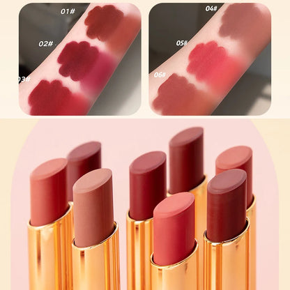 PINKCOCO Moisturizing Velvet Matte Lipstick Waterproof Long Lasting Not Easy To Fade Sexy Red Lip Tint Nude Lipstick Cosmetics