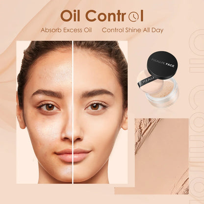 FOCALLURE Face Makeup Set Liquid Foundation Loose Powder Blusher Waterproof Long-lasting Full Coverage Concealer Women Cosmetics