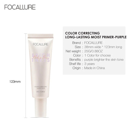 FOCALLURE Oil Control Face Primer Gel High Coverage Invisible Pore Blurring Smooth Foundation Base Makeup Cosmetics