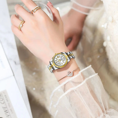POEDAGAR Luxury Elegant Watch for Women Waterproof Luminous Date Ladies Watch Stainless Steel Quartz Women's Watches