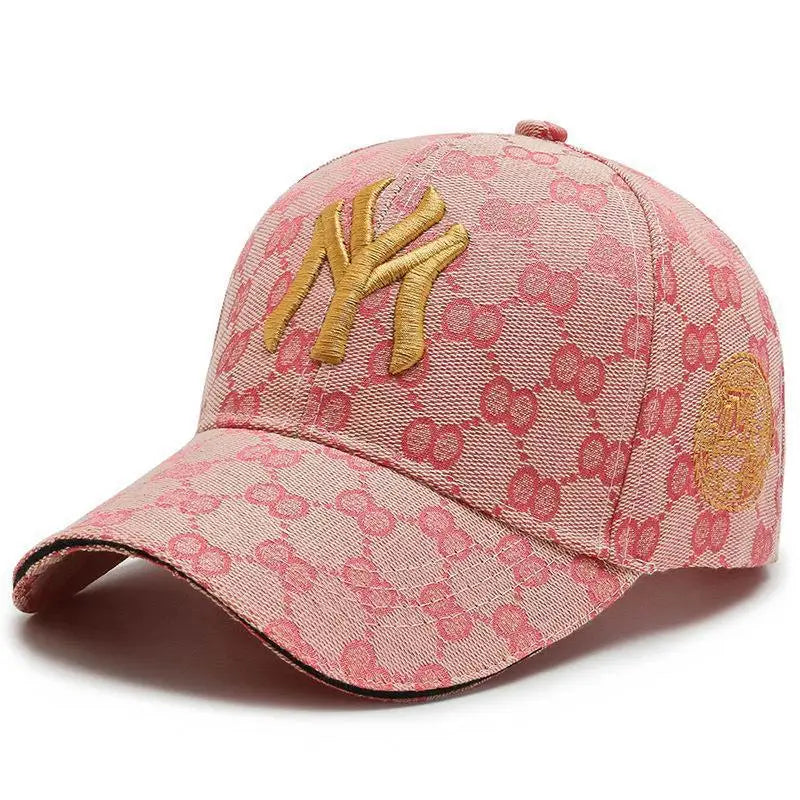 Letter Embroidery Baseball Cap Fashion Men's and Women's Travel Curved Brim Duck Tongue Outdoor Leisure Sunshade Hat Ball Caps