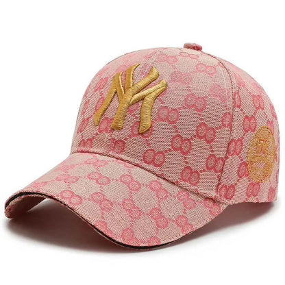 Letter Embroidery Baseball Cap Fashion Men's and Women's Travel Curved Brim Duck Tongue Outdoor Leisure Sunshade Hat Ball Caps