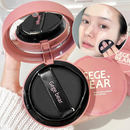 BB Cream Air Cushion Foundation Full Coverage Waterproof Lasting Oil Control Concealer CC Cream Face Makeup Base Korean Cosmetic