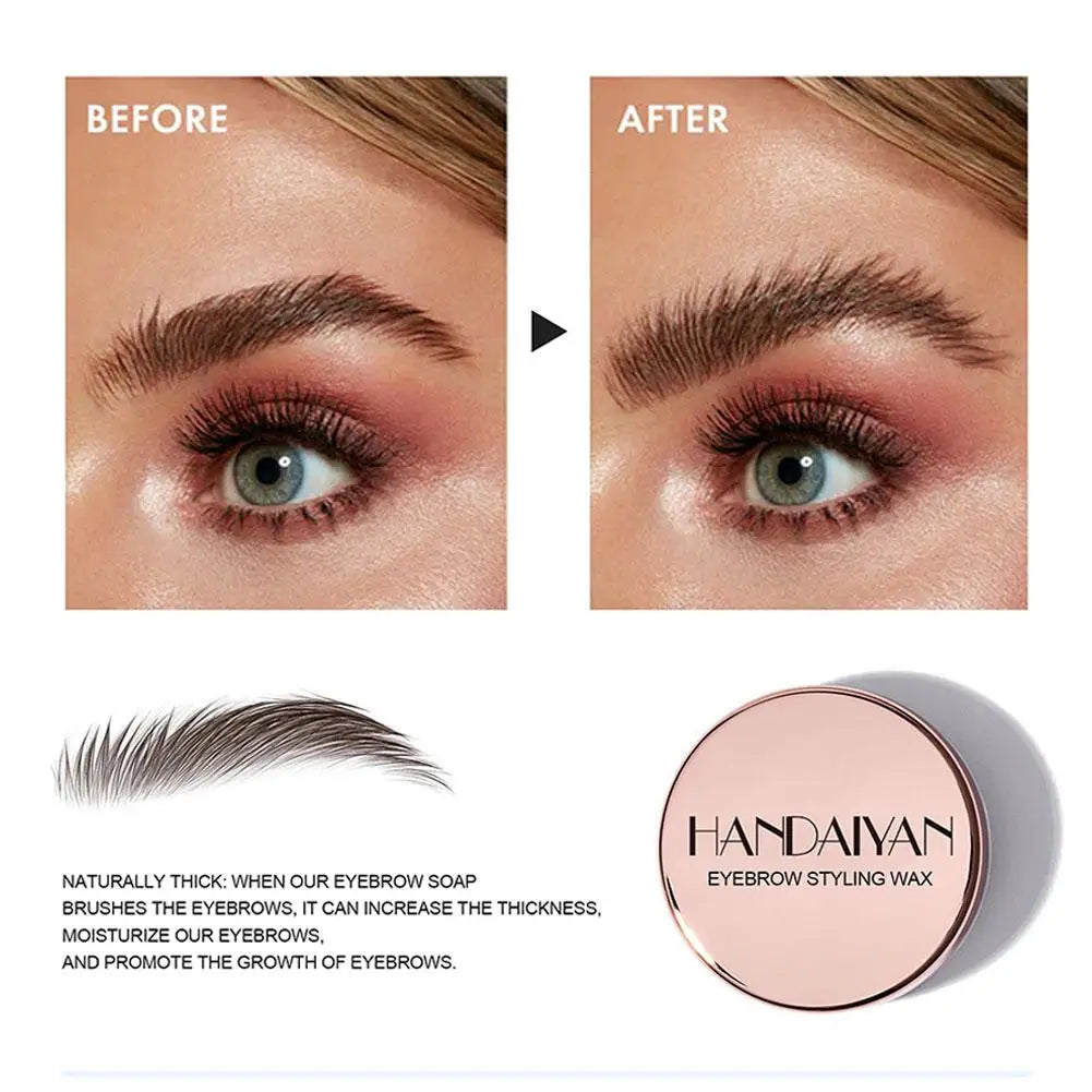 Transparent Pomade Eyebrow Styling Brows Gel Wax Fixer With Brush For Women Eyebrow Cosmetics Make Up Eyebrow Gel