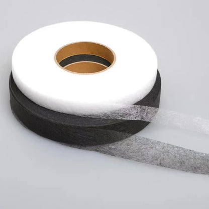 70yards/Roll Double-sided Non-woven Interlining Adhesive Fabric Cloth Iron On Hem Tape Interlining Web