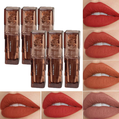 Makeup Sensory Party ~ Velvet Brown Lip glaze Matte velvet mist lip glaze Lip mud Cross Border lip gloss