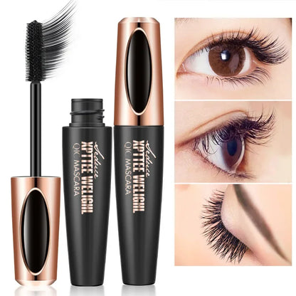 4D Silk Fiber Lash Mascara Eyelash Extension Thick Curling Non-smudge Waterproof Natural Lengthening Lasting Cosmetics Makeup