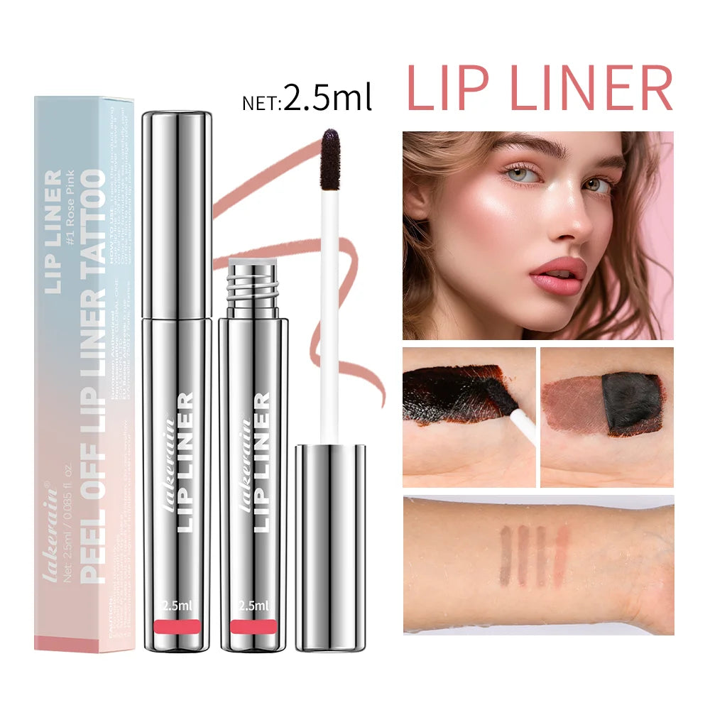 4 Colors Peel Off Lip Liner Waterproof Long Lasting Lipliner Pencil Moisturising Lips Gloss Tattoo Lipgloss Lipsticks Cosmetics