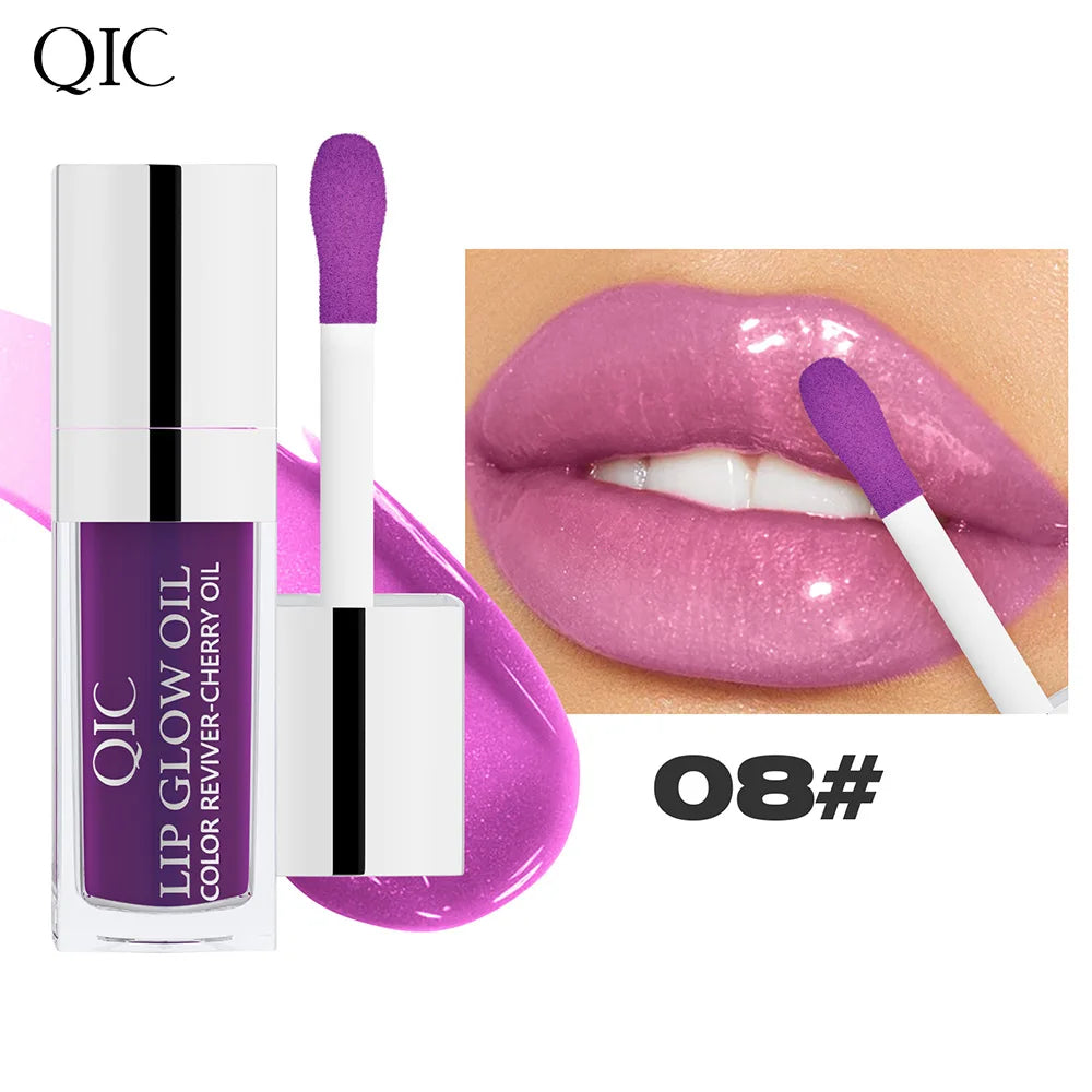 Color Changing Lip Oil Color Change Effect Moisturizing Transparent Plumping Lip Oil Tinted for Lip Care and Dry Lips