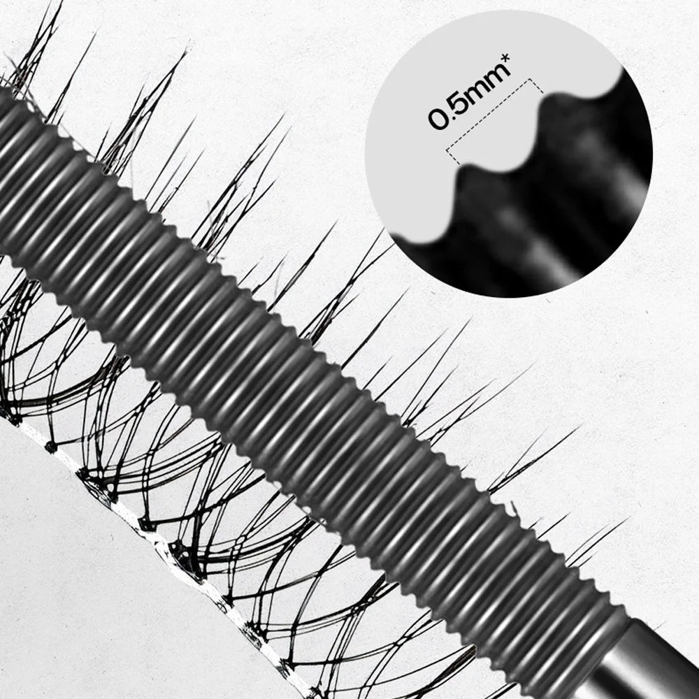 Small Steel Tube Mascara Black Thick Curling Eyelash Extensions Waterproof Long-lasting 4D Eye Lengthening Fast Dry Eyes Makeup