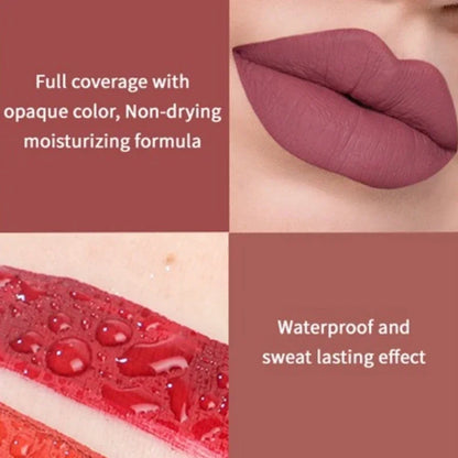 Combination Lipstick Set Makeup for Women Waterproof Long Lasting Cosmetics Matte Velvet Nude Color Lipstick Makeup Gift Box