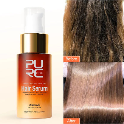 PURC Magic Smoothing Hair Serum Leave-In Hair Oil Repair Dry Damaged Frizzy Hair Treatment Conditioner Professional Hair Care