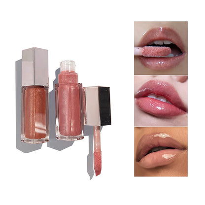 Gloss Bomb Universal Lip Luminizer 9 Colors Non-Sticky Moisturizing Lip Gloss Plumping and Long-Lasting Glitter Liquid Lipstick