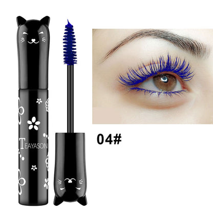 Waterproof Fast Dry Mascara Curls Extension Non-smudge Mascara Blue Pink Purple Black White Coffee Ink Mascara