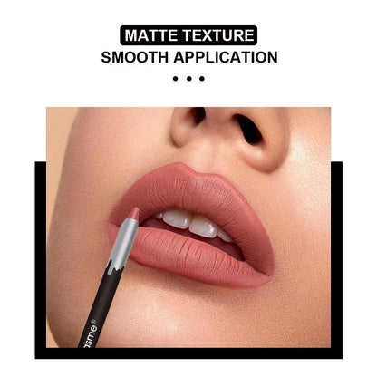 Choose Rasme 12 Color Matte Lip Liner Pencil Case Waterproof Matte Hook Line Lipstick Pen Foam Pen Without Fading Lip Line
