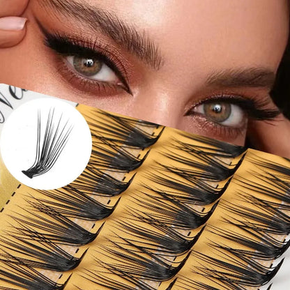 New 60 Clusters L Curl Mink False Eyelash Lashtray for Makeup 10D/20D Individual  Eyelashes Extensions  Handmade